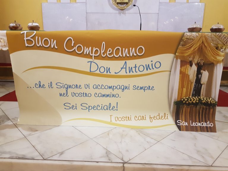 BUON COMPLEANNO DON ANTONIO