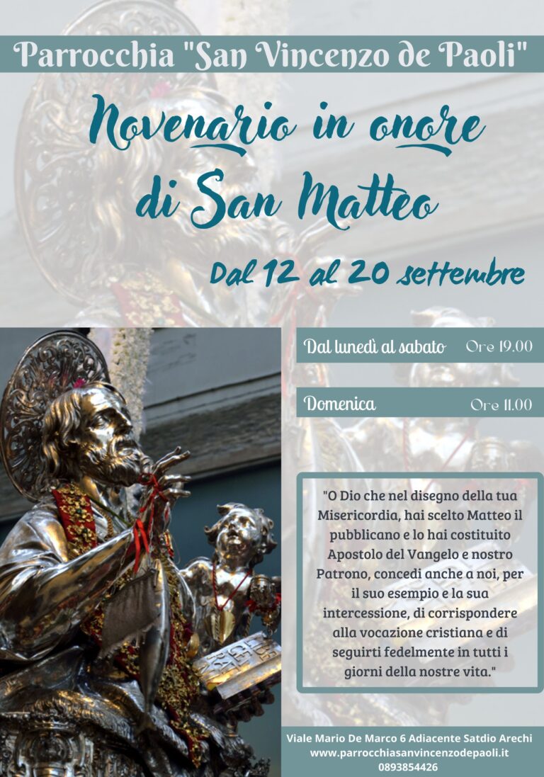 Novena in onore di San Matteo