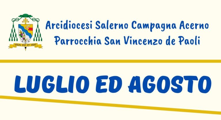 CELEBRAZIONI LUGLIO ed AGOSTO