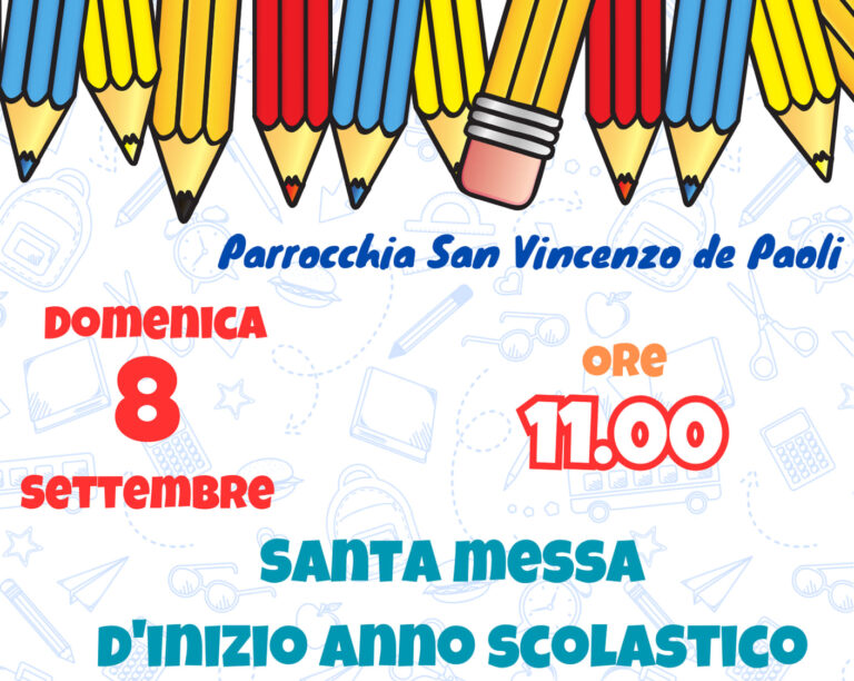 Benedizione nuovo anno scolastico